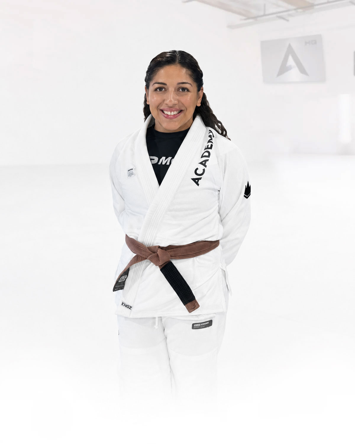 Professor Briana Medina - Checkmat brown belt, kids and youth BJJ instructor at Academy Jiu-Jitsu Yorba Linda